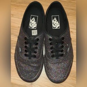 VANS Rainbow Glitter Authentic Sneakers Size 8.5